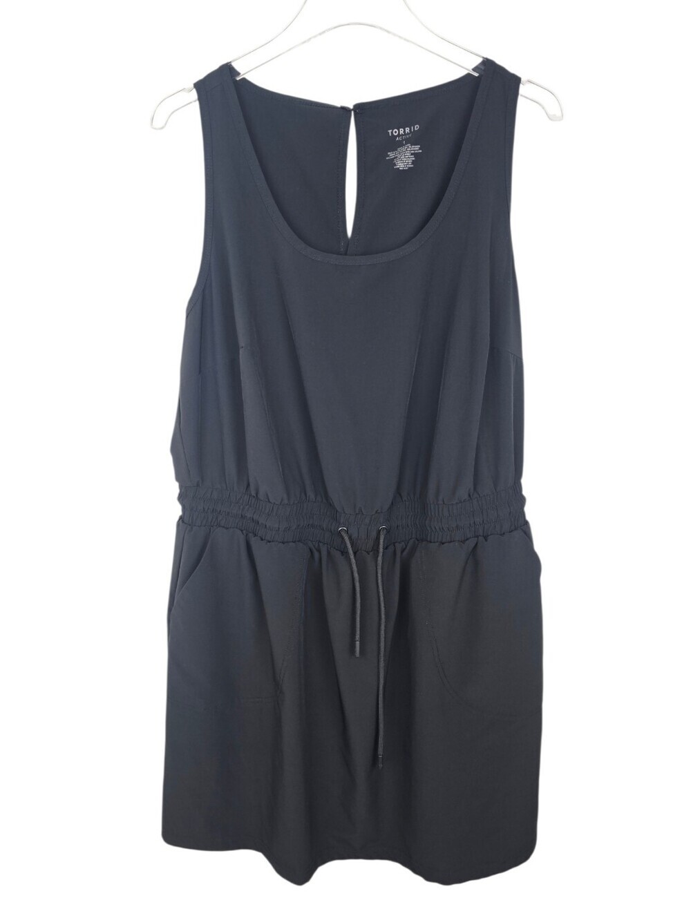 Torrid Active Black Sleeveless Tank Romper Skort 1X